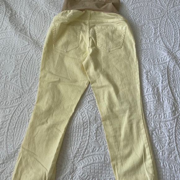 Maternity Jeans light yellow Indigo Blue brand - Picture 6 of 12